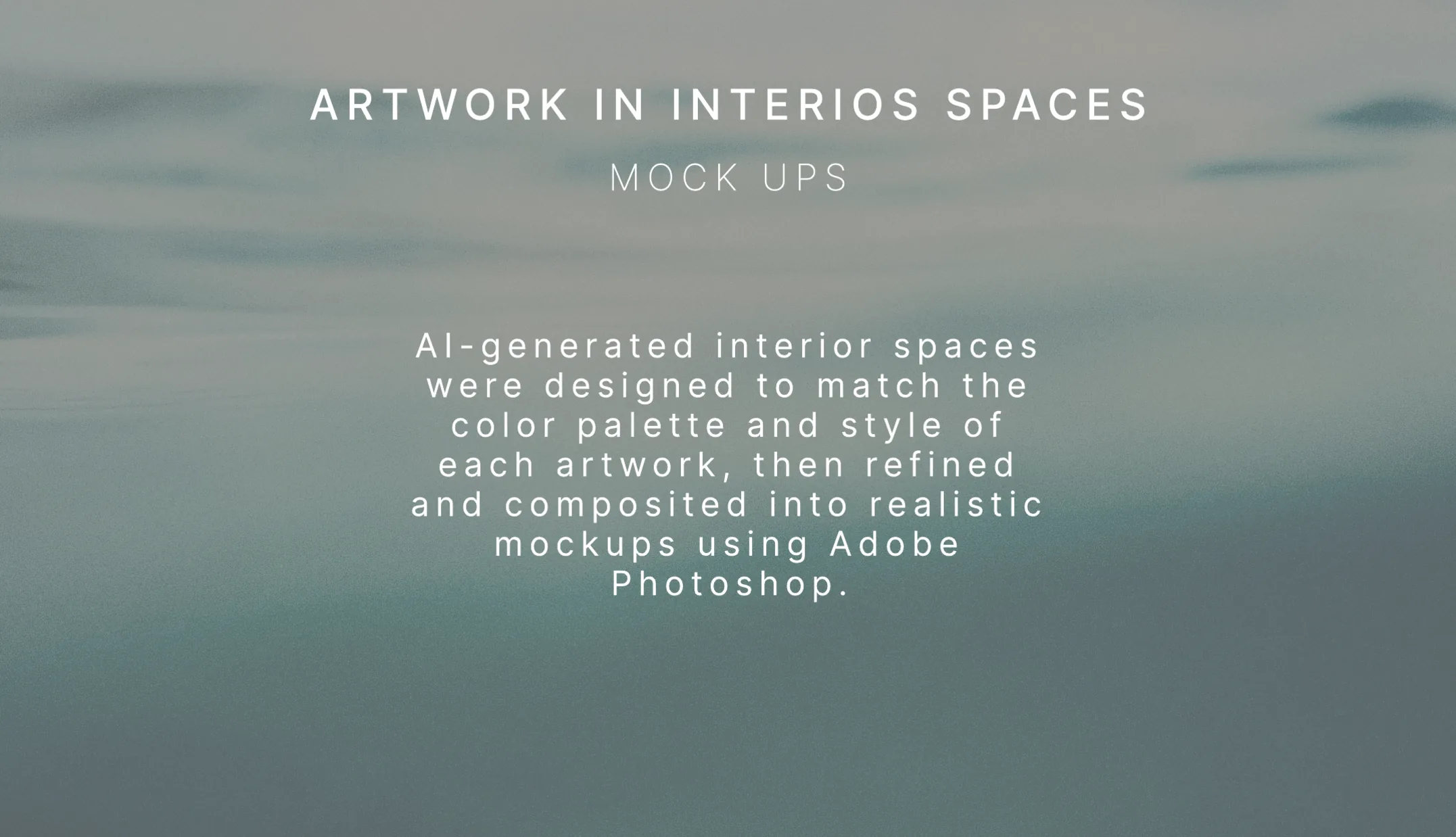 Artwork in interior spaces — mockups